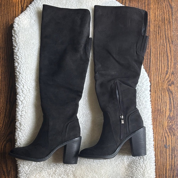 Elegant Black Over the Knee Women's Boots - Picture 5 of 5